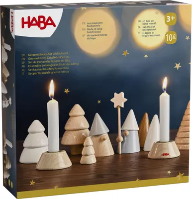 Produktbild von HABA Dekoration Weihnachten Kerzenständer Set Wichtelwald 2012293001