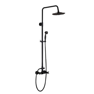Produktbild von LAUFERI ARIADNE schwarzer Wand-Brausemischer