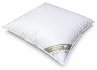 Produktbild von Betten Hofmann Canada Flachkissen 80x80cm Kinderkissen Federkissen 30% Daunen 450g