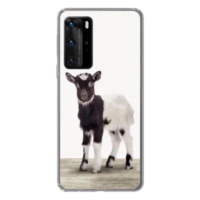 Produktbild von MuchoWow® Handyhülle Schutzhülle Hülle für Huawei P40 Pro Ziege - Tiere - Kinder - Jungen - Mädchen Silikon Softcase Handy Hülle - Schutz