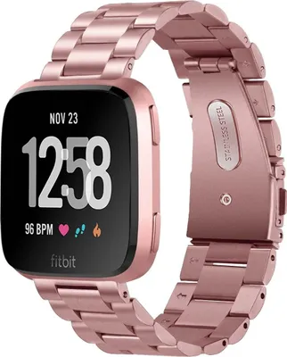 Produktbild von Strap-it Fitbit Versa / Versa 2 Gliederamband (Rosa)