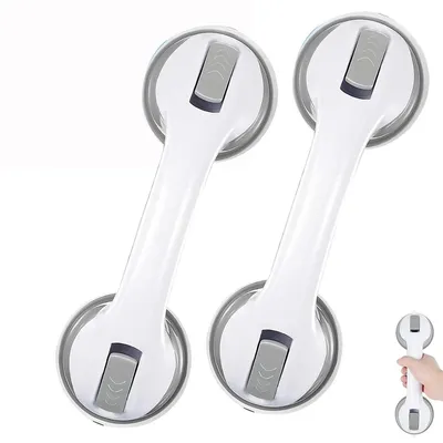 Produktbild von Duschgriff Aufstehhilfe 2 Stück Haltegriff Saugnapfgriff Senioren 29 cm Bad