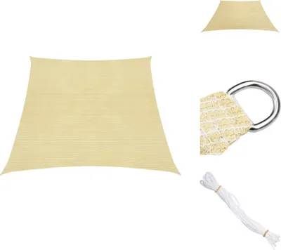 Produktbild von vidaXL Sonnensegel 160 g/m² Beige 4/5x3 m HDPE - Sonnenschirme & Sonnenschutze