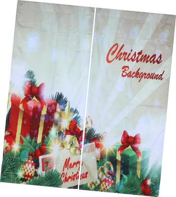 Zdjęcie produktu dla Wodoodporna zasłona świąteczna Dekoracje okienne Ozdoby świąteczne Domowy salon Dekoracje świąteczneS5 150x166cm