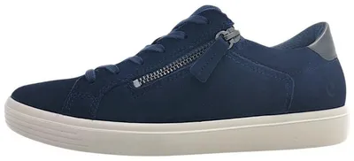 Image de Ecco Classic : Baskets pour femmes, chaussures à lacets, style sportif, couleur bleue, pour un usage quotidien