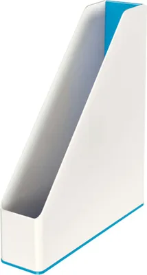 Produktbild von Leitz Stehsammler WOW 53621036 DIN A4 PS weiß/blau