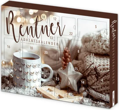 Produktbild von itenga Adventskalender Rentner mit Frühstücksartikeln - Motiv Tasse