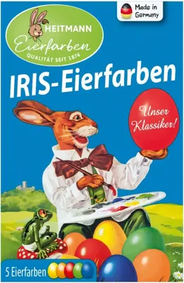 Image de HEITMANN EIERFARBEN 1024442 Peinture pour oeufs de Pâques Iris - Classique