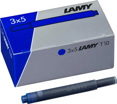 Produktbild von LAMY Großraum-Tintenpatronen T10 blau löschbar 3er Pack