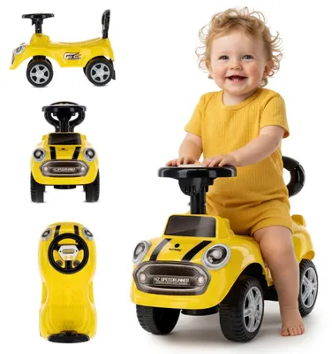 Produktbild von Kinderauto-Schieber GO GO Modegelb