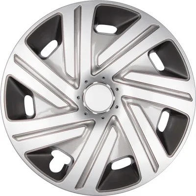 Produktbild von 4x PREMIUM DESIGN Radkappen Radzierblenden "Cyrkon" 16 ZOLL #45 Silber / Grau