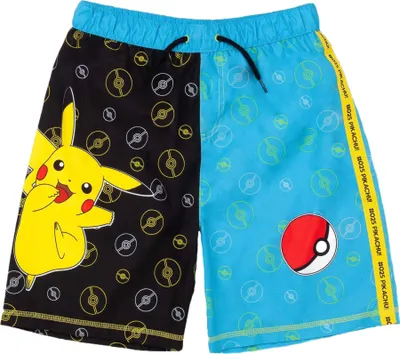 Produktbild von Pokemon - Badeshorts für Jungen NS6210 (140-146) (Schwarz/Blau)