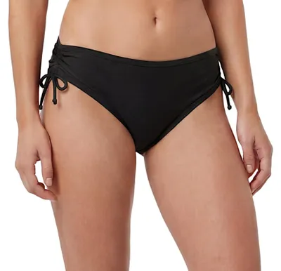 Produktbild von Aquarti Bikinihose Damen mit Raffung Perioden Slip, Farbe: Schwarz, Größe: 42