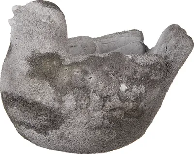 Immagine prodotto di Vaso da fiori Clayre & Eef Bird 18x12x13 cm Pietra grigia