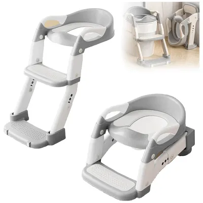 Produktbild von Tragbare Kindertoilette mit Leiter - Faltbarer Babysitz