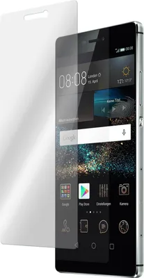 Produktbild von 2er-Pack PhoneNatic Glas-Folie klar  kompatibel mit Huawei P8 - Panzerglas für P8