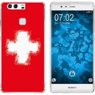 Produktbild von PhoneNatic Case kompatibel mit Huawei P9 Silikon-Hülle WM Schweiz M10