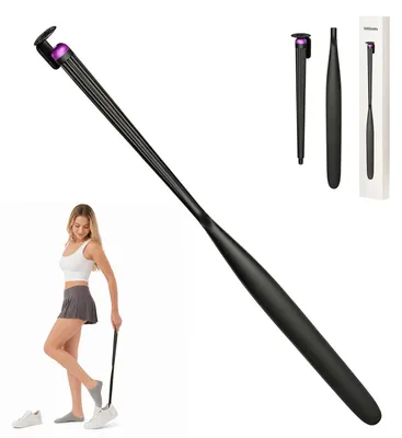 Productafbeelding van Schoenspanner, lang, 74 cm, nylon, afneembaar, met magnetische houder, zwart