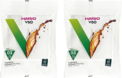 Produktbild von HARIO Papierkaffeefilter Gr.03 (200Stk.) VCF-03-100W