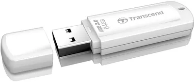 Produktbild von Transcend JetFlash 370 - USB-Flash-Laufwerk - 64 GB - USB 2.0 - weiß