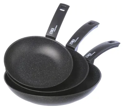 Obrázek produktu pro Sada indukčních pánví Moneta Etnea, 3dílná, pánev, pánev na smažení, pánev, hliník, 0011333993
