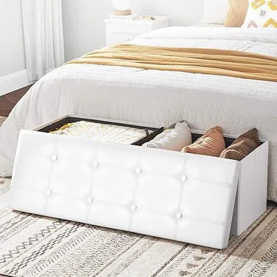Image de Banc pliable, rembourré, 38 x 110 x 38 cm, peu encombrant