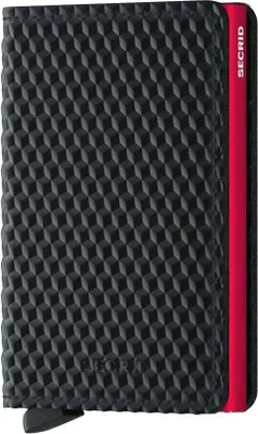 Produktbild von Secrid Wallets Slimwallet Cubic 10 cm - black-red