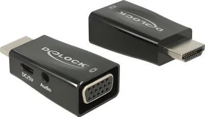 Immagine prodotto di Adattatore DELOCK HDMI-A St > VGA Bu con audio