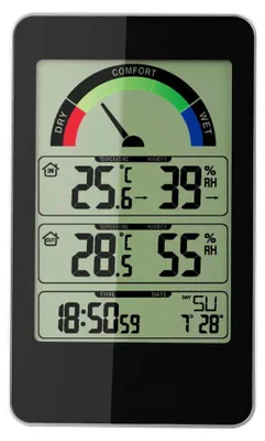 Elektronisches Thermometer TERDENS mit Innen- und Außensensor und Wetterstation