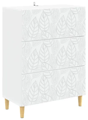Produktbild von vidaXL Schubladenschrank Weiß 66 x 34,5 x 90 cm Holzwerkstoff