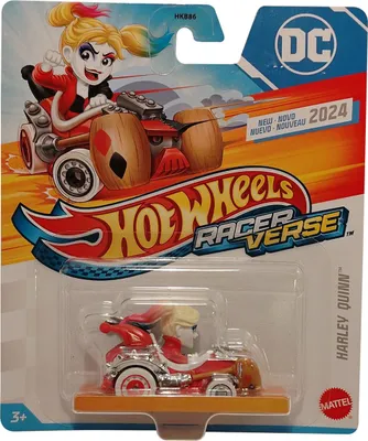 Produktbild von Hot Wheels DC - Racer Verse - Harley Quinn, Actioncars, Kult-Fahrzeuge, Filmcharakter, HRT24