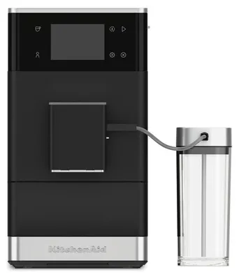 Produktbild von KitchenAid 5KES8454EBM, Espressomaschine, 1,8 l, Kaffeebohnen, Eingebautes Mahlwerk, Silber, Schwarz
