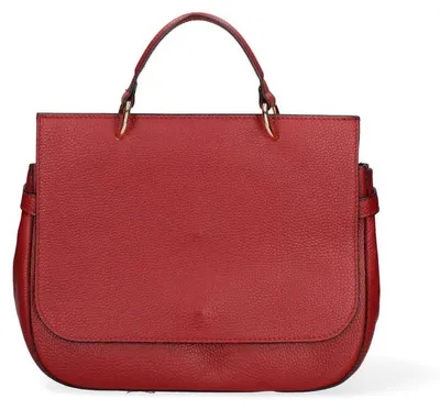Image de Sac à main Lux Damestas en véritable cuir, avec bandoulière amovible, fabriqué à la main en Italie
