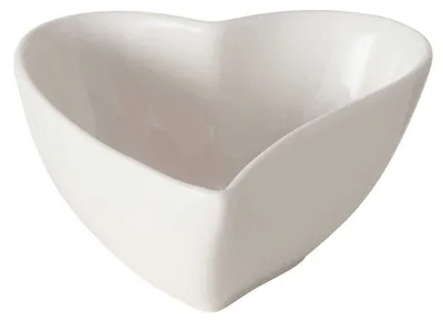 Produktbild von Schale in Herzform LINORA, weiß