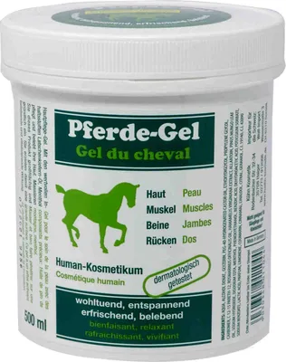 Produktbild von Pferde Gel mit Latschenkiefer-Öl und Menthol (500ml)