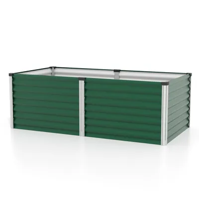 Produktbild von Vitavia Hochbeet "Linus 630" seegras/ alu eloxiert 188 x 96 x 63 cm (L x B x H)