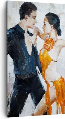 Produktbild von Bild auf Leinwand - Leinwandbild - tanzen sie - 45x80cm - Wand Bild - Wanddeko - Wandbilder - Leinwanddruck - Bilder - Kunstdruck - Wanddekoration - Leinwand bilder - Wandkunst - PA45x80-3772
