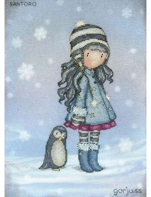 Image de Kit de point de croix compté Bothy Threads « Blizzard », XG49, 22 x 30,5 cm, à réaliser soi-même