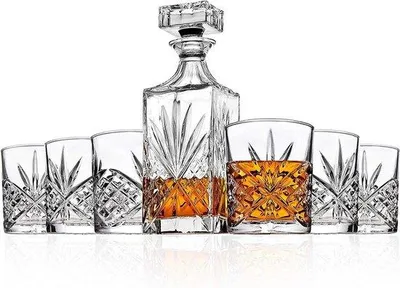 Image de Élégant coffret cadeau comprenant une carafe pour le whisky et la liqueur