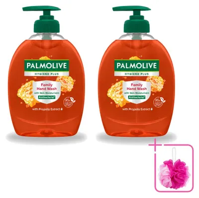 Productafbeelding van 2 x Palmolive Hygiene Plus handzeep voor het hele gezin - 300 ml - Voordeelverpakking - 2 stuks