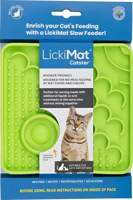 Produktbild von LickiMat Catster Leckmatte für Katzen, Farbe:grün