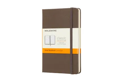 Produktbild von Moleskine Notizbuch Classic Collection A6 Pocket (9x14) - mit festem Einband - 70g-Papier - Liniert - Erdbraun