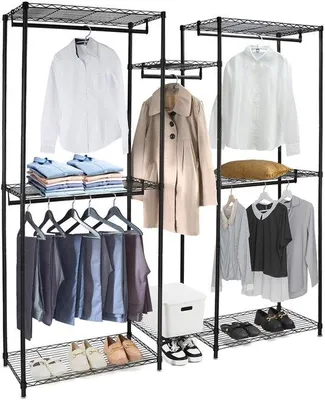 Produktbild von Azomor® Verstellbare Metallkleiderstange mit hoher Tragkraft für vielseitige Anwendungen