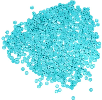 Produktbild von Oblique Unique 1400 Pailletten Konfetti gewölbt 6 mm - blau matt