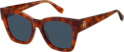 Produktbild von Tommy Hilfiger TH 2156/S RED HAVANA/BLUE 52/20/140 Damenbrillen Sonnenbrillen