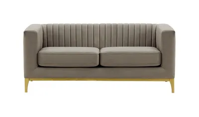 Produktbild von SLF24 - Zweisitzer-Sofa Slender Wood - Elefant - Velluto 17