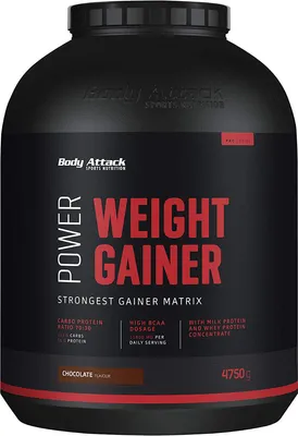 Produktbild von Body Attack Power Weight Gainer 4750g Chocolate
