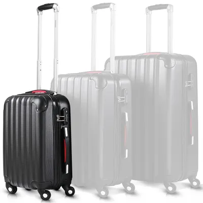 Produktbild von Hartschalen-Reisekoffer, 34 l, 2,25 kg, ABS-Kunststoff, Schwarz