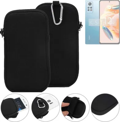 Produktbild von K-S-Trade Neopren-Hülle Handyhülle kompatibel mit Xiaomi Redmi Note 12 Pro 4G Schutzhülle Neoprenhülle Sleeve Schutz-Hülle Gürtel Tasche Case
