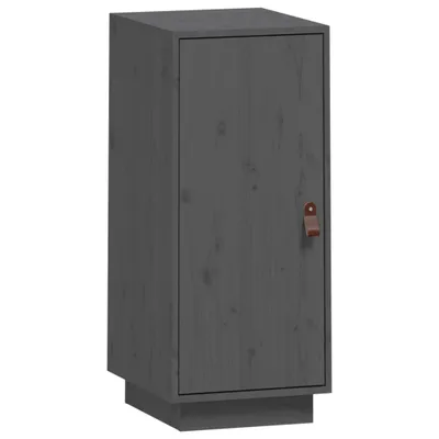 Produktbild von Sideboard Grau 34x40x75 cm Massivholz Kiefer